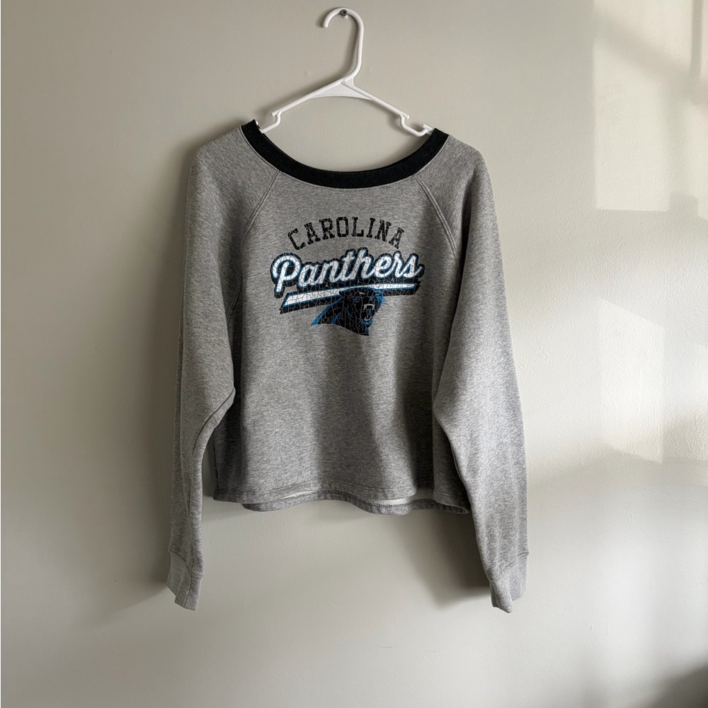 NFL Gray Carolina Panthers Sweatshirt
